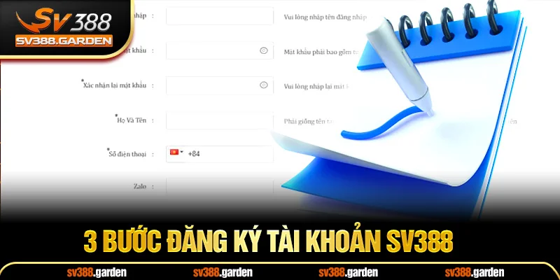 Các bước đăng ký tài khoản sv388